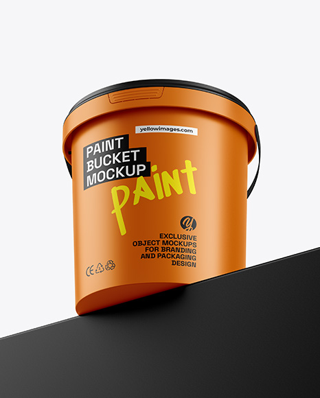 Matte Plastic Bucket Mockup