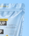 Transparent Clear Plastic Stand-Up Pouch Mockup