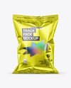 Metallic Snack Bag Mockup