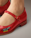 Pair of Mary Janes on Woman's Legs Mockup