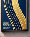 Framed Poster on a Wall Mockup