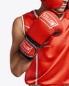 Man Wearing Full Boxing Kit Mockup