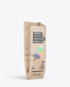 Kraft Paper Bag with Hot Dog Mockup