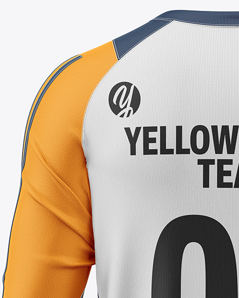 Training Long Sleeve Jersey Mockup -Back View