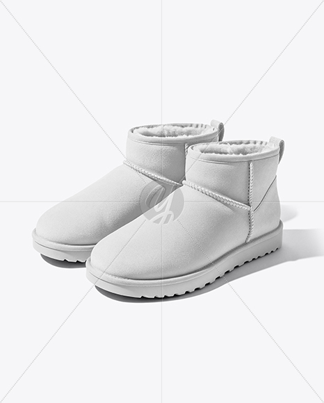 Pair of Women's UGG Boots Mockup