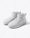 Pair of Women's UGG Boots Mockup