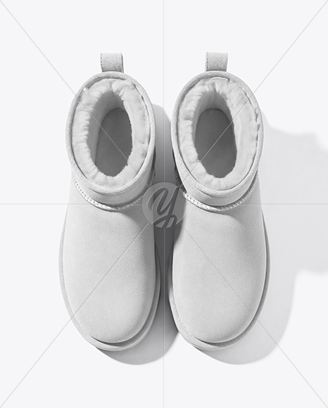 Pair of Women's UGG Boots Mockup