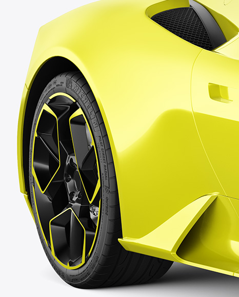 Sport Car Mockup - Front Half Side View