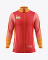 Long Sleeve Training Jacket Mockup - Front View