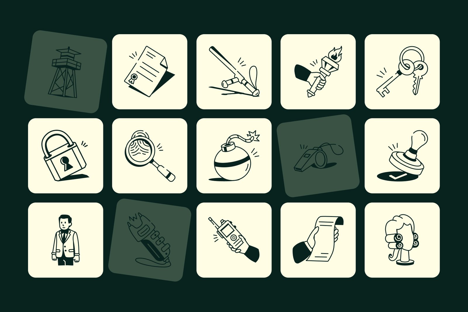 Court Drawing Art Set