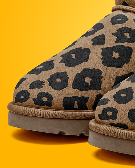 Pair of Women's UGG Boots Mockup