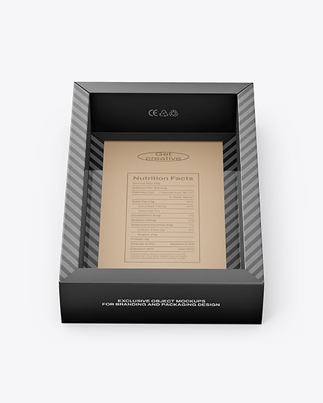 Glossy Sleeve Paper Box Mockup