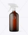 16oz Amber Spray Bottle Mockup