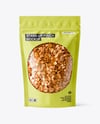 Stand-up Pouch with Granola Mockup