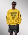 Black Man with Dreadlocks Wearing Sweatshirt and Shorts Mockup