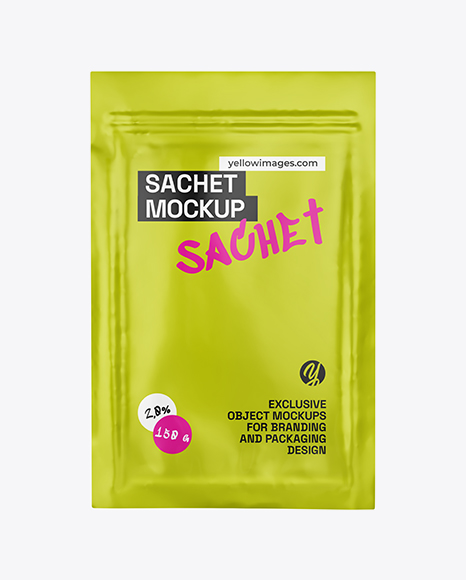 Matte Sachet Mockup