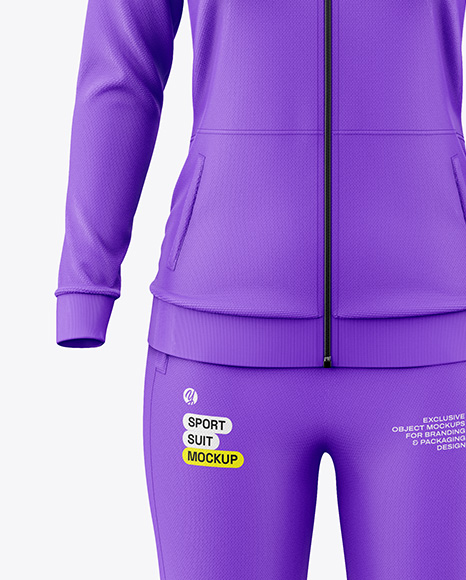 Women's Sport Suit Mockup - Front View