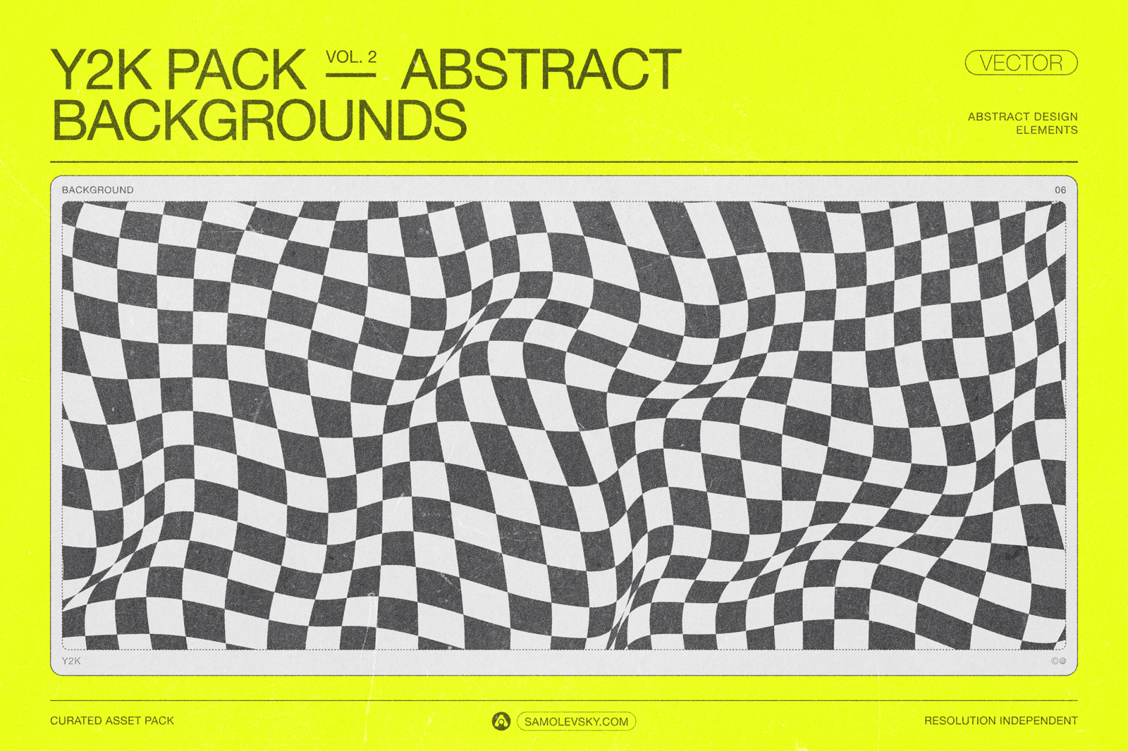 190 Y2K Vector Shapes and Design Elements Pack Vol. 2