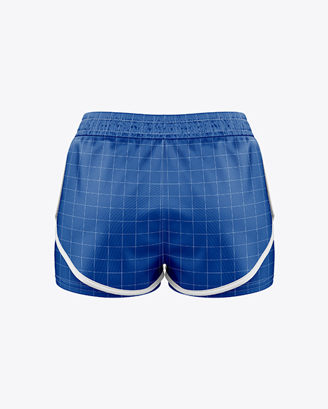 Women's Double-Layer Shorts Mockup - Back View