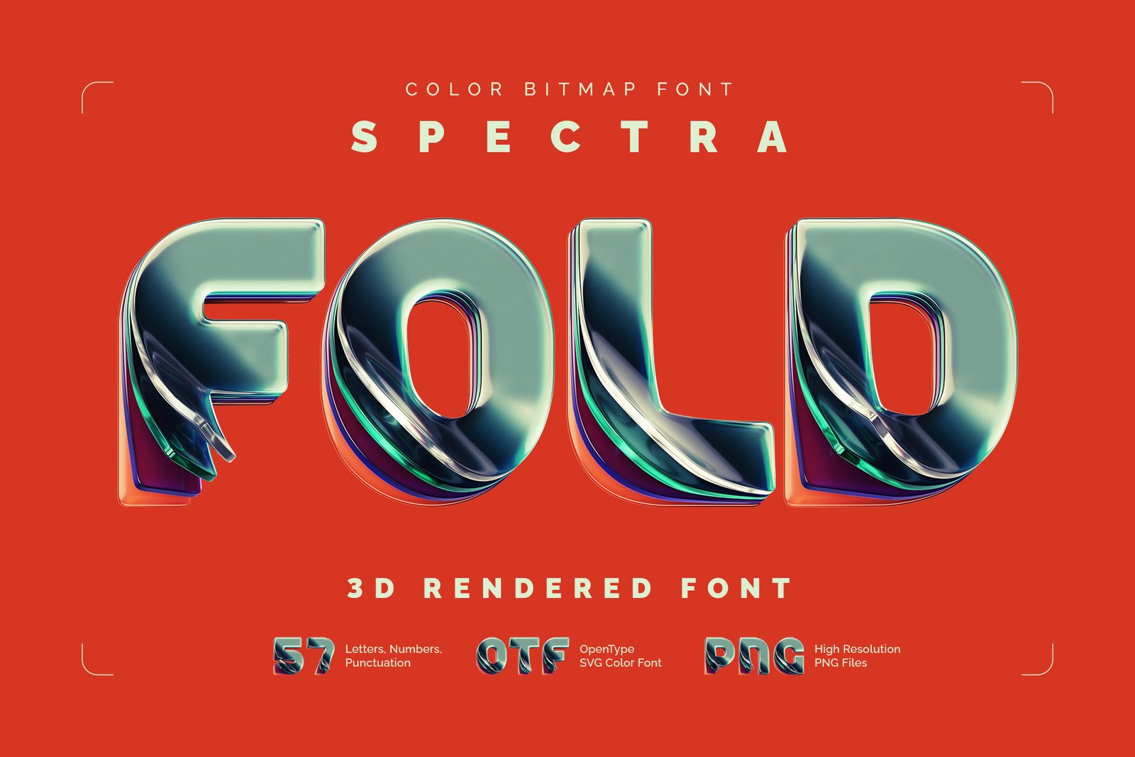 Spectra Fold - Color Bitmap Font