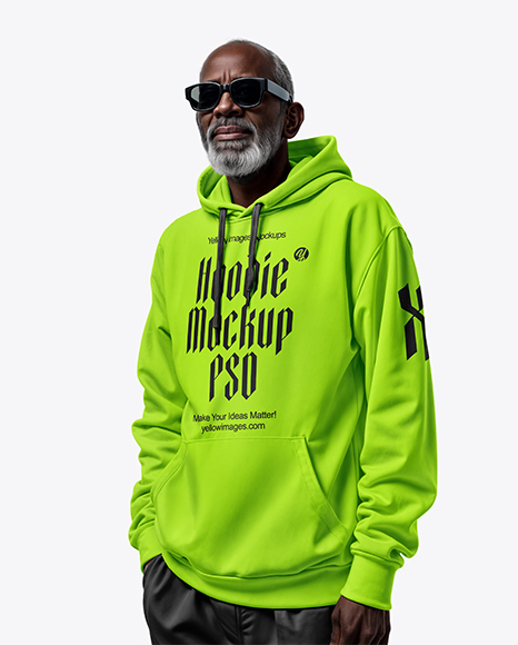 Elderly Black Man Wearing Hoodie and Sweatpants Mockup - Carhartt+Sweatshirts+without+Hoods+for+Men+|+Dungarees