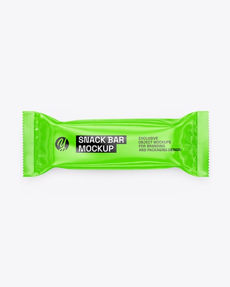 Glossy Snack Package Mockup