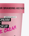 Matte Ice Cream Cup Mockup