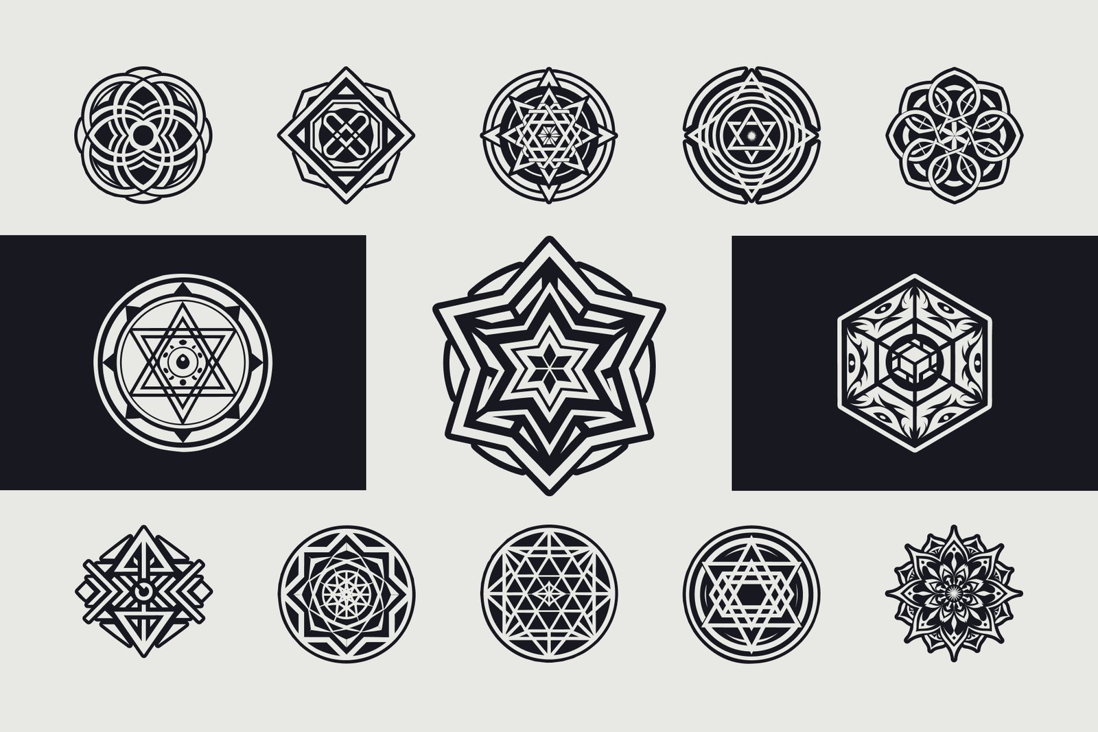 Glyph Sacred Geometry Symbols