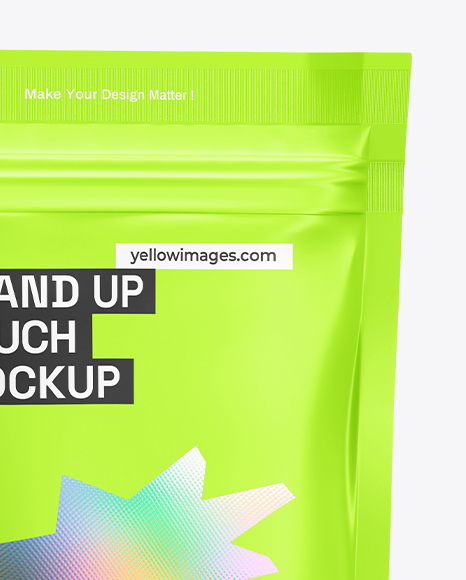 Box with Matte Pouch Mockup