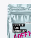 Metallic Coffee Bag Mockup