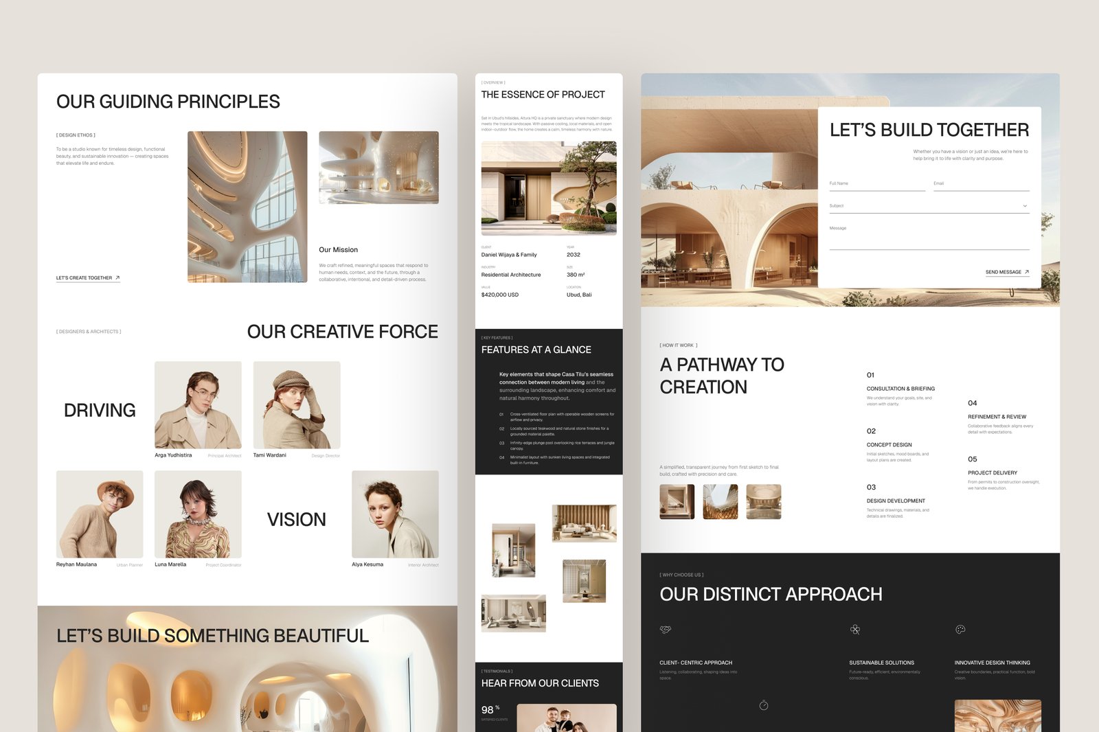Runique – Architecture Firm Website UI Figma Template