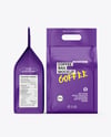 Coffee Bag Mockup – Front and Side View