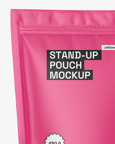 Matte Stand-up Pouch Mockup