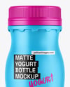 Matte Yogurt Bottle Mockup
