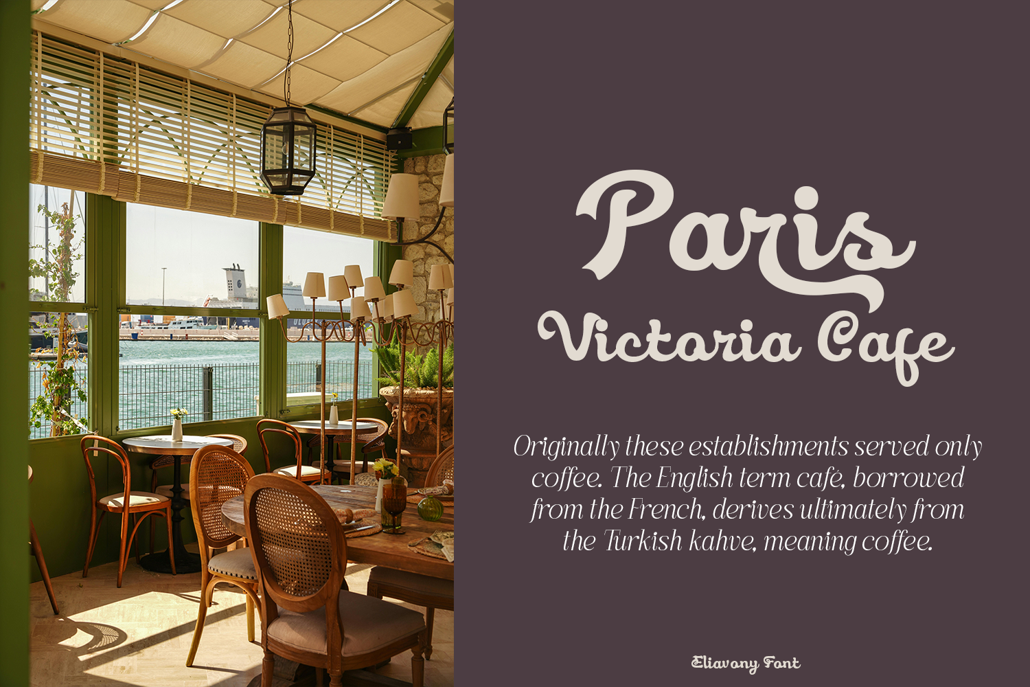 Eliavony Retro Script Font