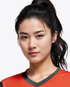 Woman Wearing Table Tennis Uniform Mockup