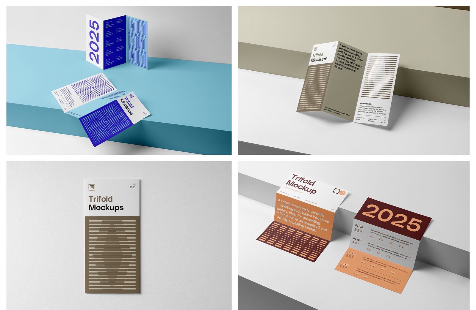 Studio Trifold Mockups