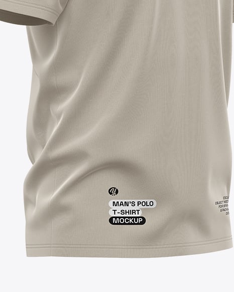 Men's Casual Polo Shirt Mockup