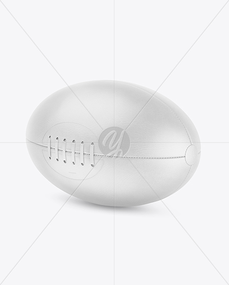 Vintage Leather Rugby Ball Mockup