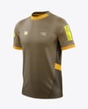 Round Collar Soccer Jersey Mockup