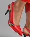 Slingbacks on Woman's Legs Mockup