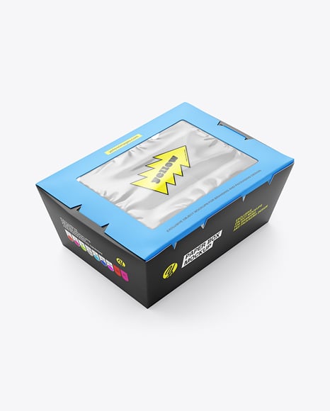 Paper Food Box Mockup - Mockups