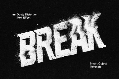 Dusty Distortion Text Effect - Effects