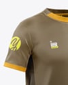 Round Collar Soccer Jersey Mockup
