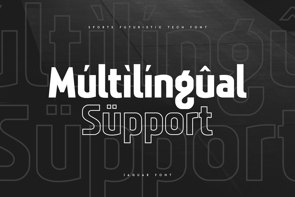 Jaguar - Sports Futuristic Tech Font
