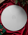 Christmas Round Rug Next to Christmas Tree Mockup