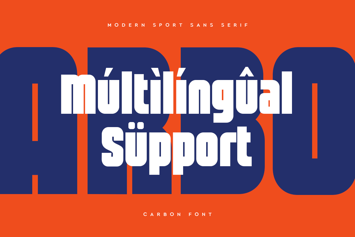 Carbon - Modern Sport Sans Serif