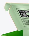 Opened Paper Mailing Box Mockup