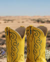 Pair of Women's Cowboy Boots Mockup