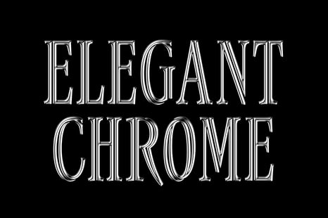 Elegant Chrome Text Effect - Chrome effect